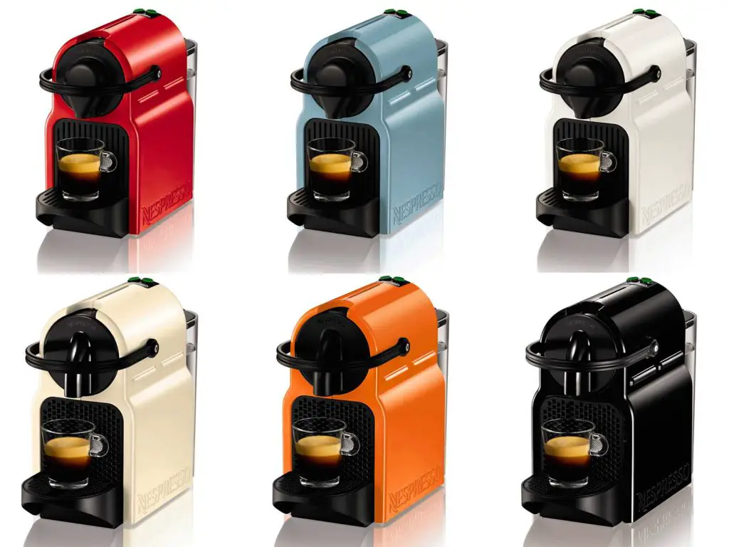 Nespresso inissia Krups YY1530FD differentes couleurs format compact